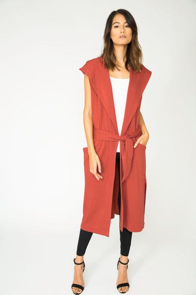 BRICK ESTELLE LONG PLUSH VEST