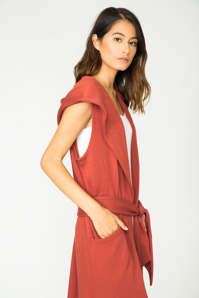 BRICK ESTELLE LONG PLUSH VEST