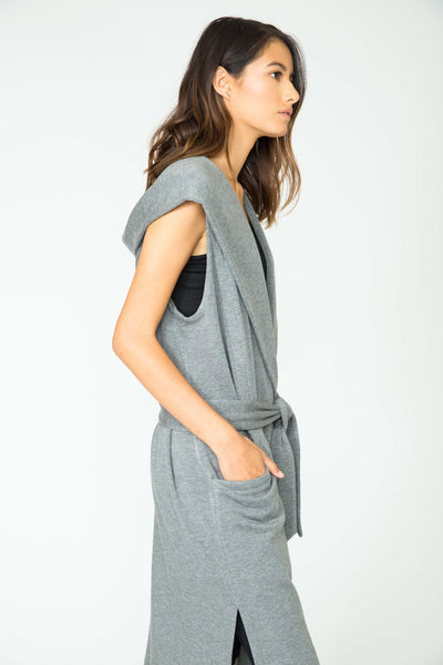 SLATE ESTELLE LONG PLUSH VEST