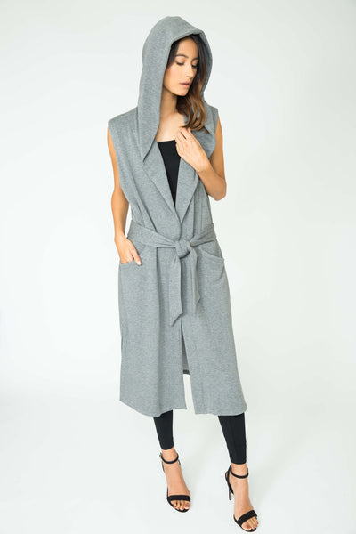 SLATE ESTELLE LONG PLUSH VEST