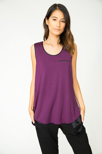 PLUM JEN OPEN-BACK TANK