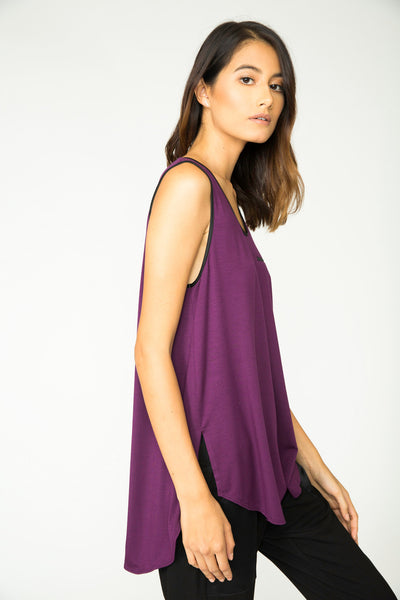 PLUM JEN OPEN-BACK TANK