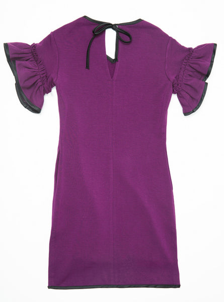 AUDREY RUFFLE SLEEVE DRESS