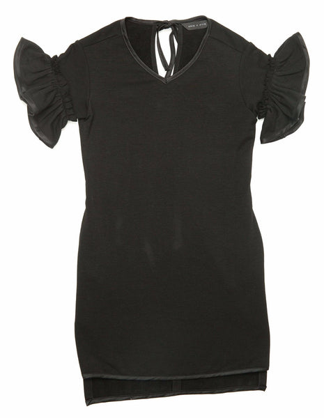 AUDREY RUFFLE SLEEVE DRESS